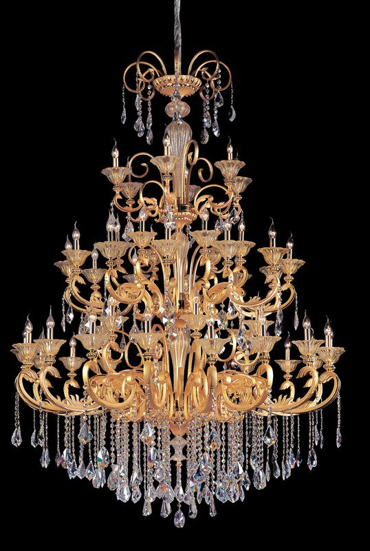 31.5 in. Convertible Round Pendant/Flush Mount. The Veronese Collection, inspired by Mannerist compositions, features hand-blown Clear Firenze crystal lattice shades. Allegri’s Chrome finish mirrors the crystal’s beauty for a timeless effect.