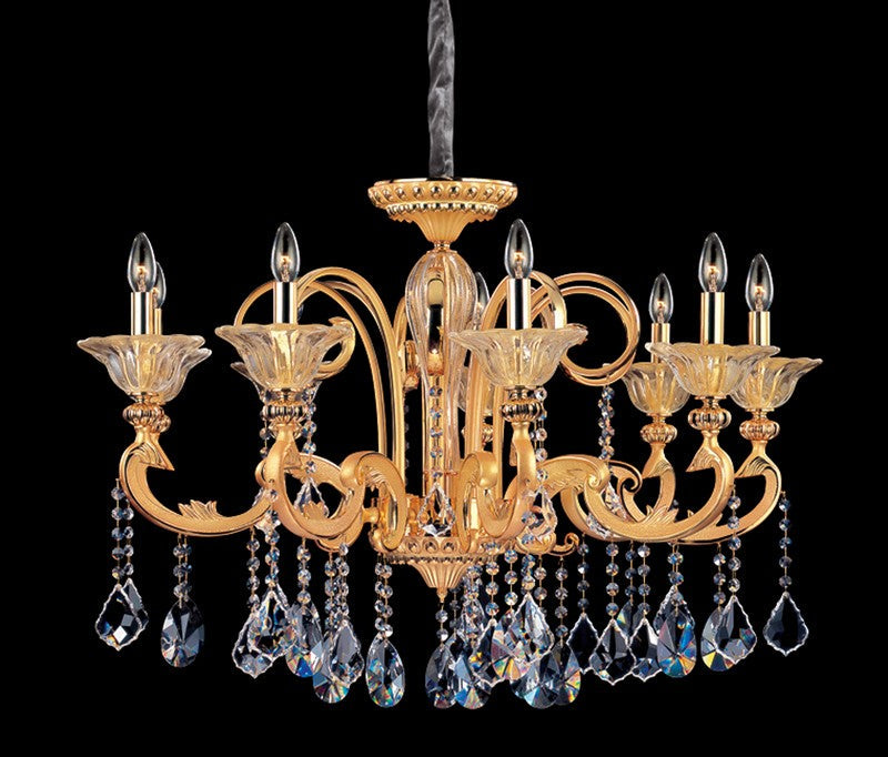 7 Light Flush Mount. The Velazquez Collection forms a levitating sphere of crystal and glass, with Clear Firenze beads encircling clear and amber hand-blown bubbles. Downlights from a Chrome base create sparkling, modern drama.