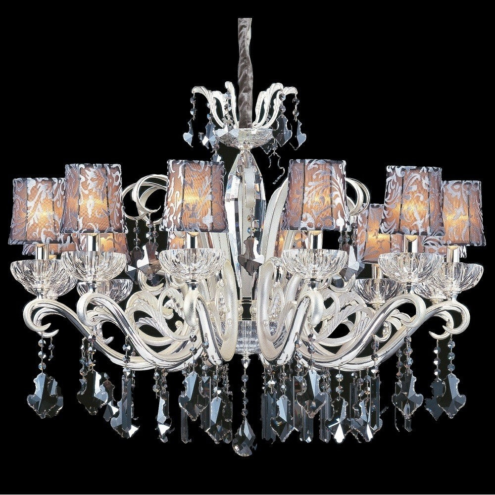 1.6 Light Island Light – The Vermeer Collection, influenced by the De Stijl Art Movement, highlights Clear Prism crystals in asymmetrical rectilinear designs, accented with Chrome or Black Pearl finishes.