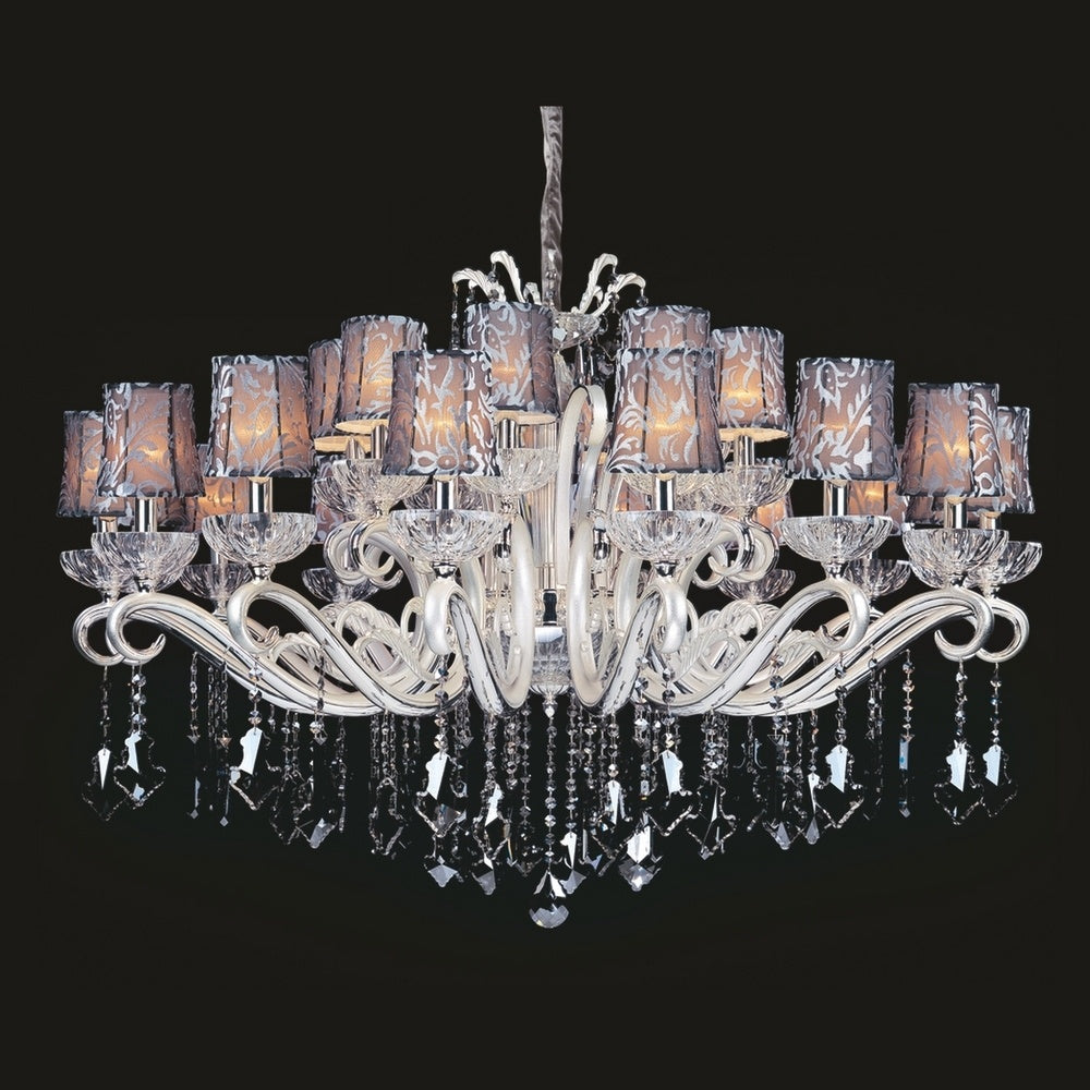 2.6 Light Island Light – The Vermeer Collection, influenced by the De Stijl Art Movement, highlights Clear Prism crystals in asymmetrical rectilinear designs, accented with Chrome or Black Pearl finishes.
