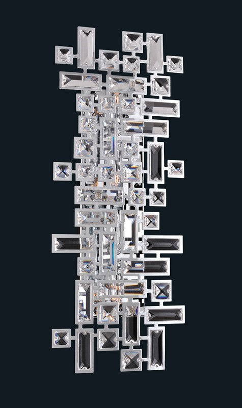 2.6 Light Mini Pendant. Constellation’s mid-century starburst pairs bursting Chrome lights with Clear Firenze crystal clusters and finials, inspired by Lincoln Center chandeliers.