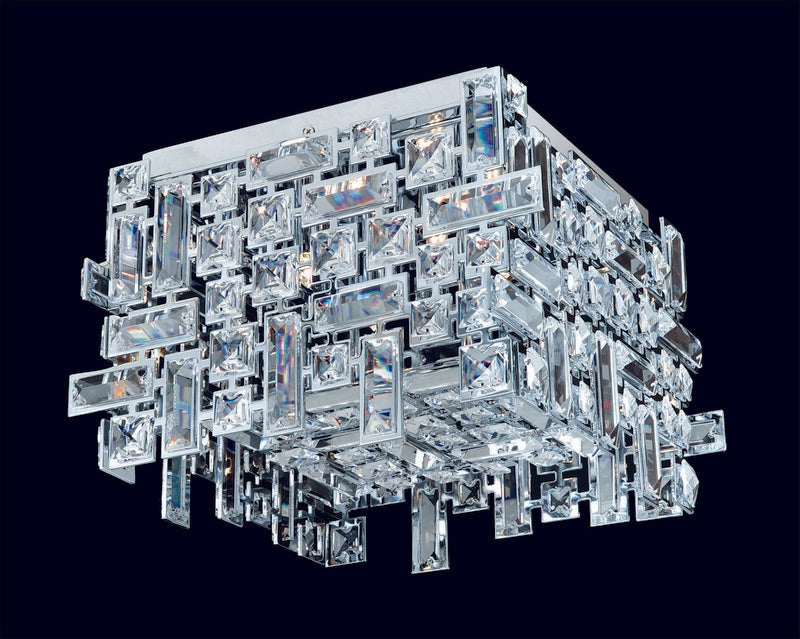 2.10 Light Pendant. Constellation showcases Chrome starbursts crowned with Clear Firenze crystals, a timeless nod to Lincoln Center’s chandeliers.