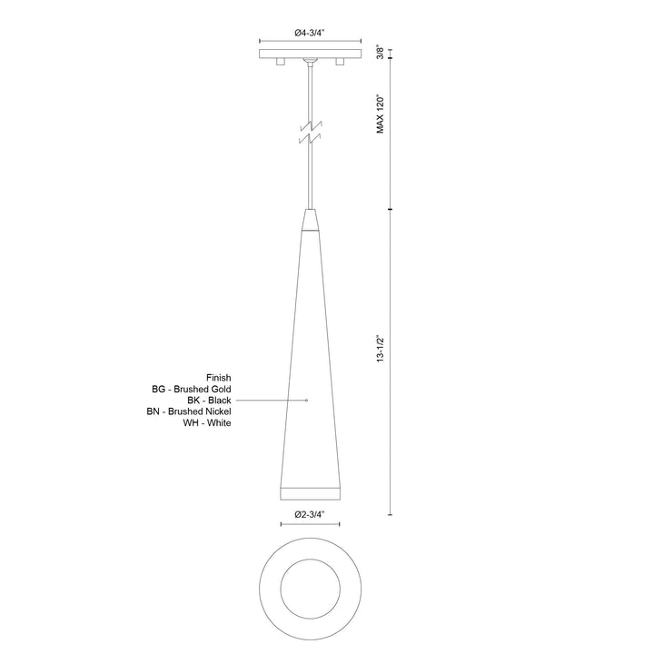 Mina 12-in Pendant