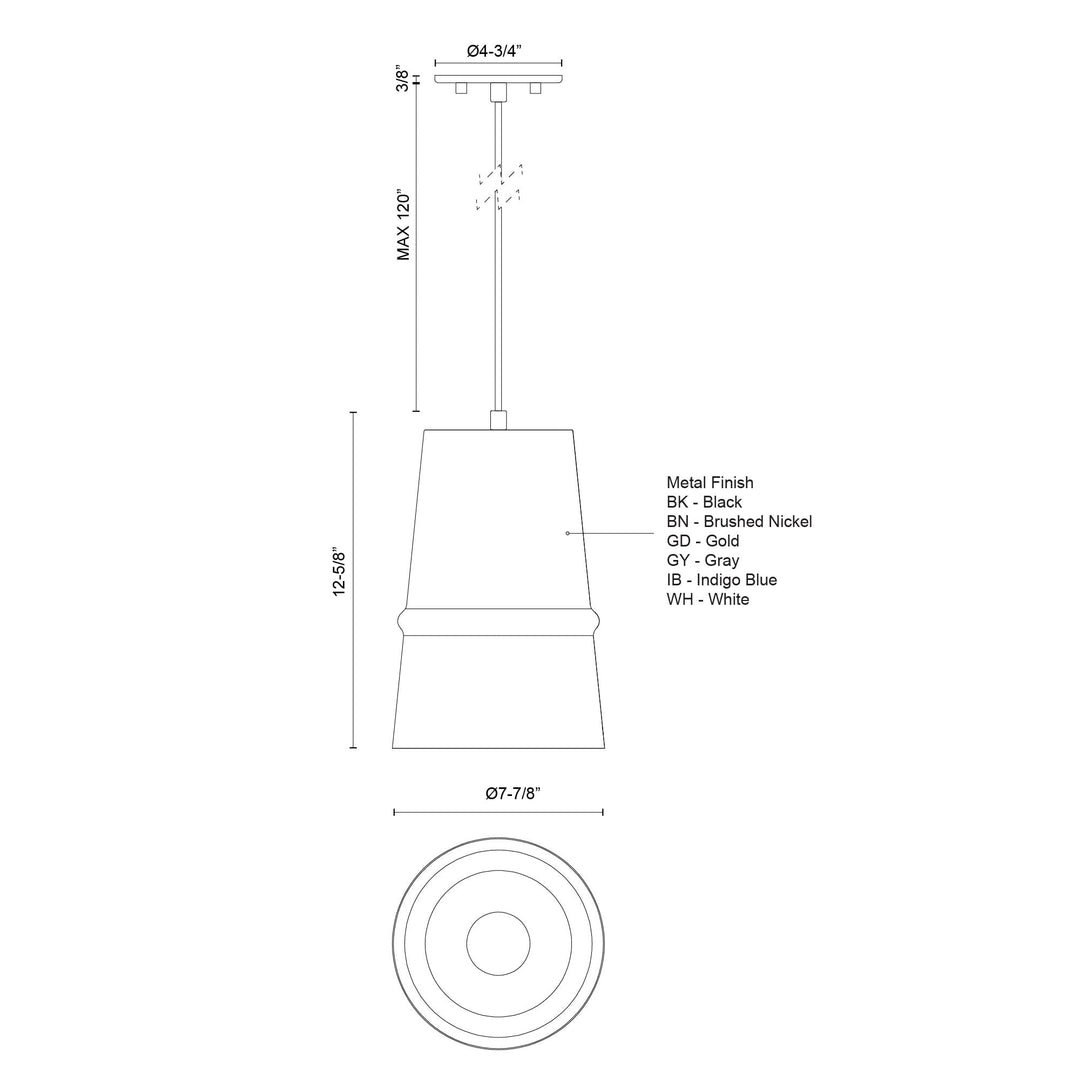 Castor 8-in Pendant