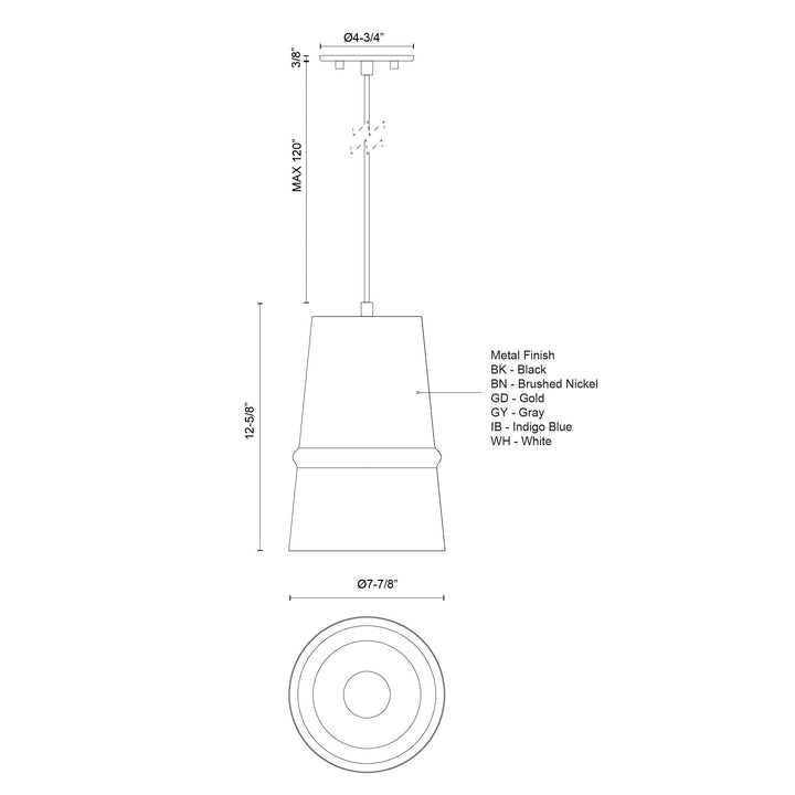 Castor 8-in Pendant