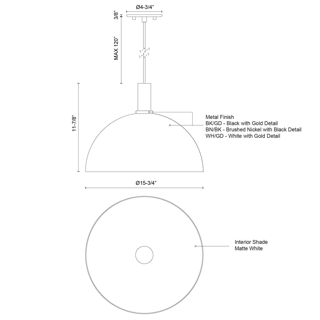 Archibald 16-in Pendant