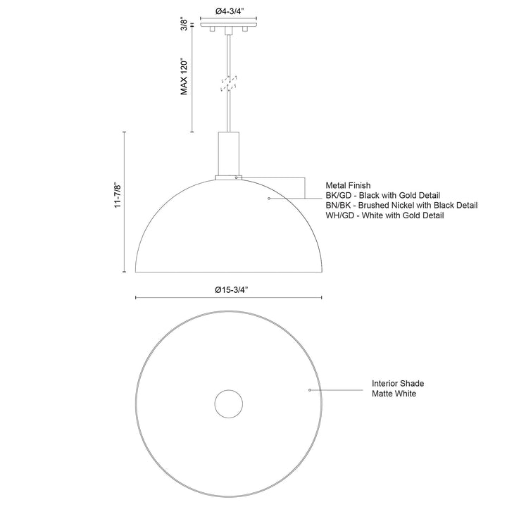 Archibald 16-in Pendant