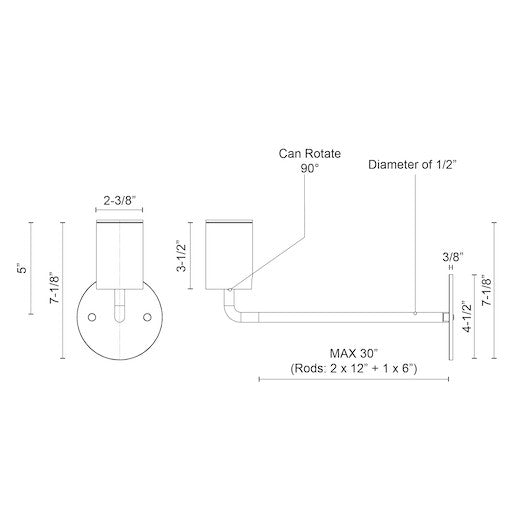 Barclay 3-in Wall/Ceiling Light