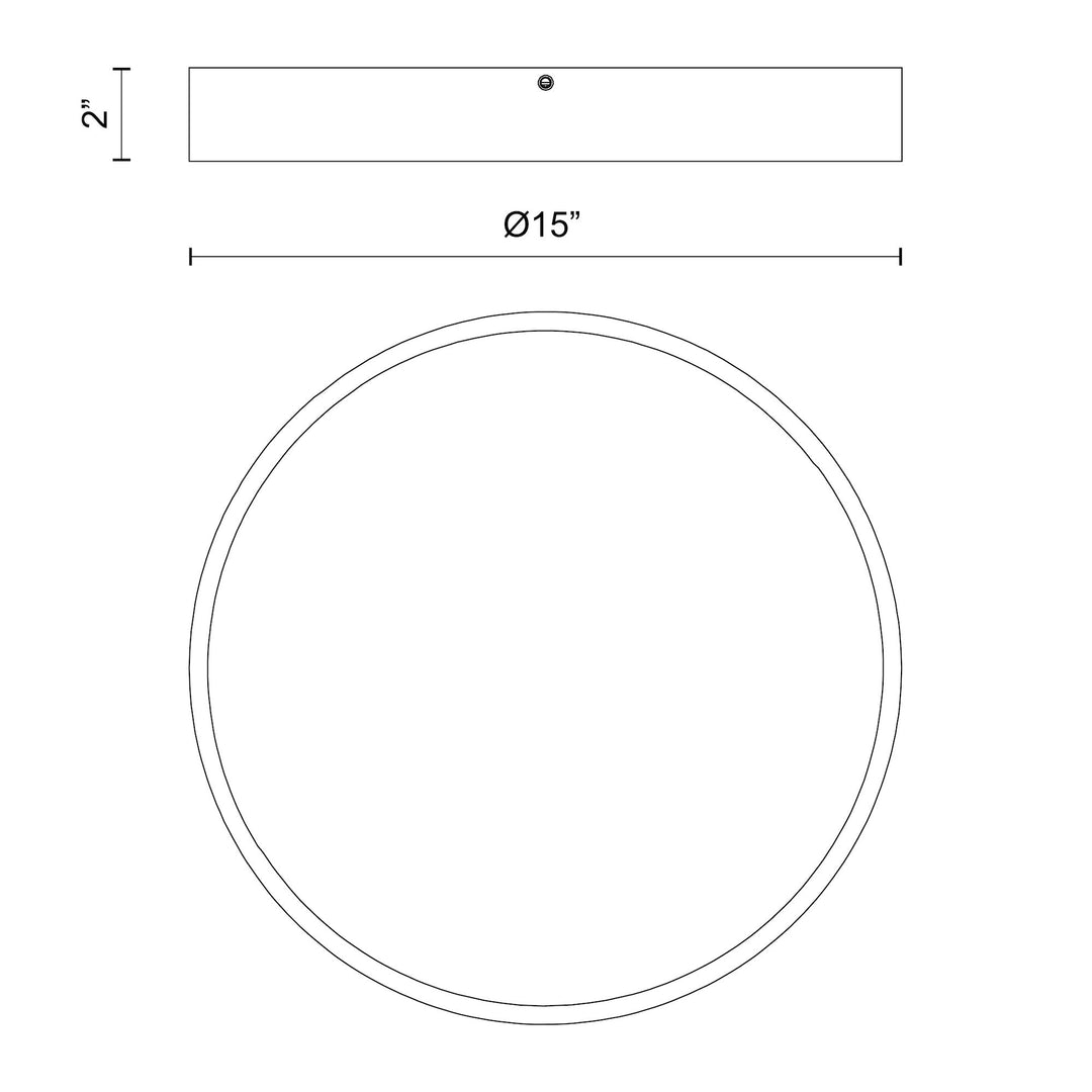 Adelaide 15-in Flush Mount