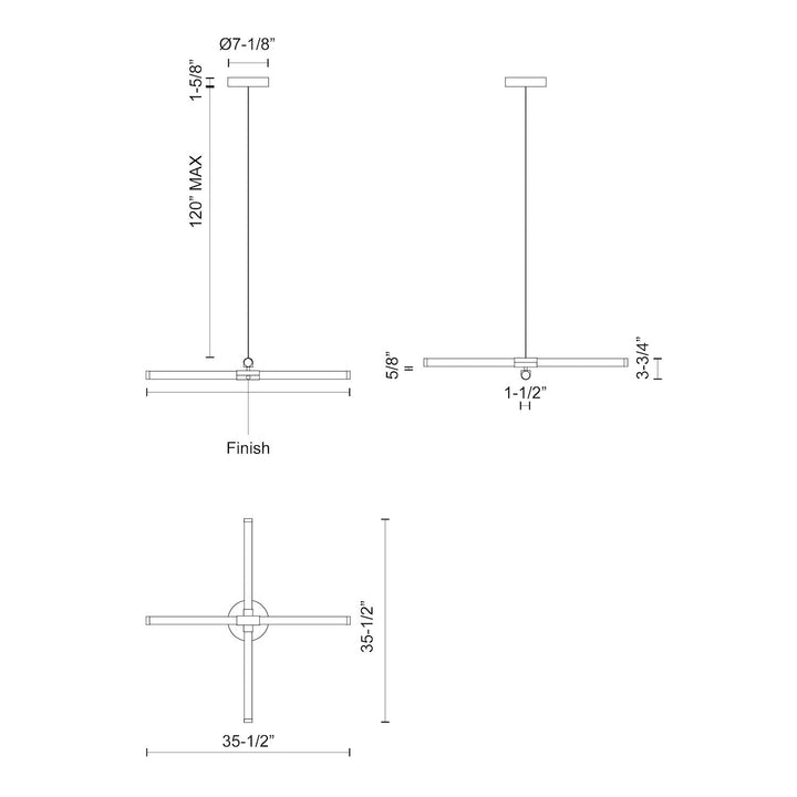 Akari 37-in Chandelier