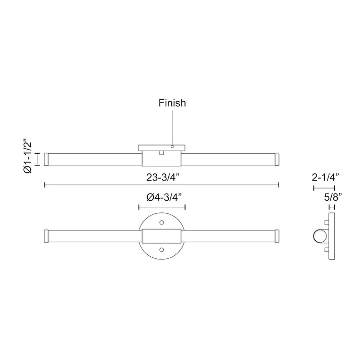 Akari 24-in Vanity Light