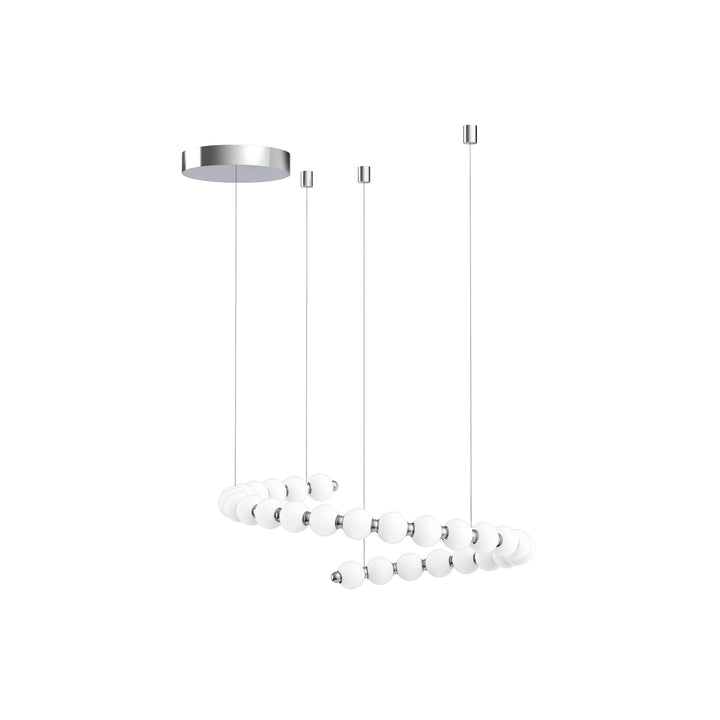 Akoya 29 Head Chrome LED Chandeliers