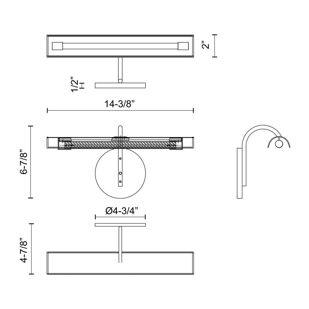 Astrid 14-in Wall/Vanity Light