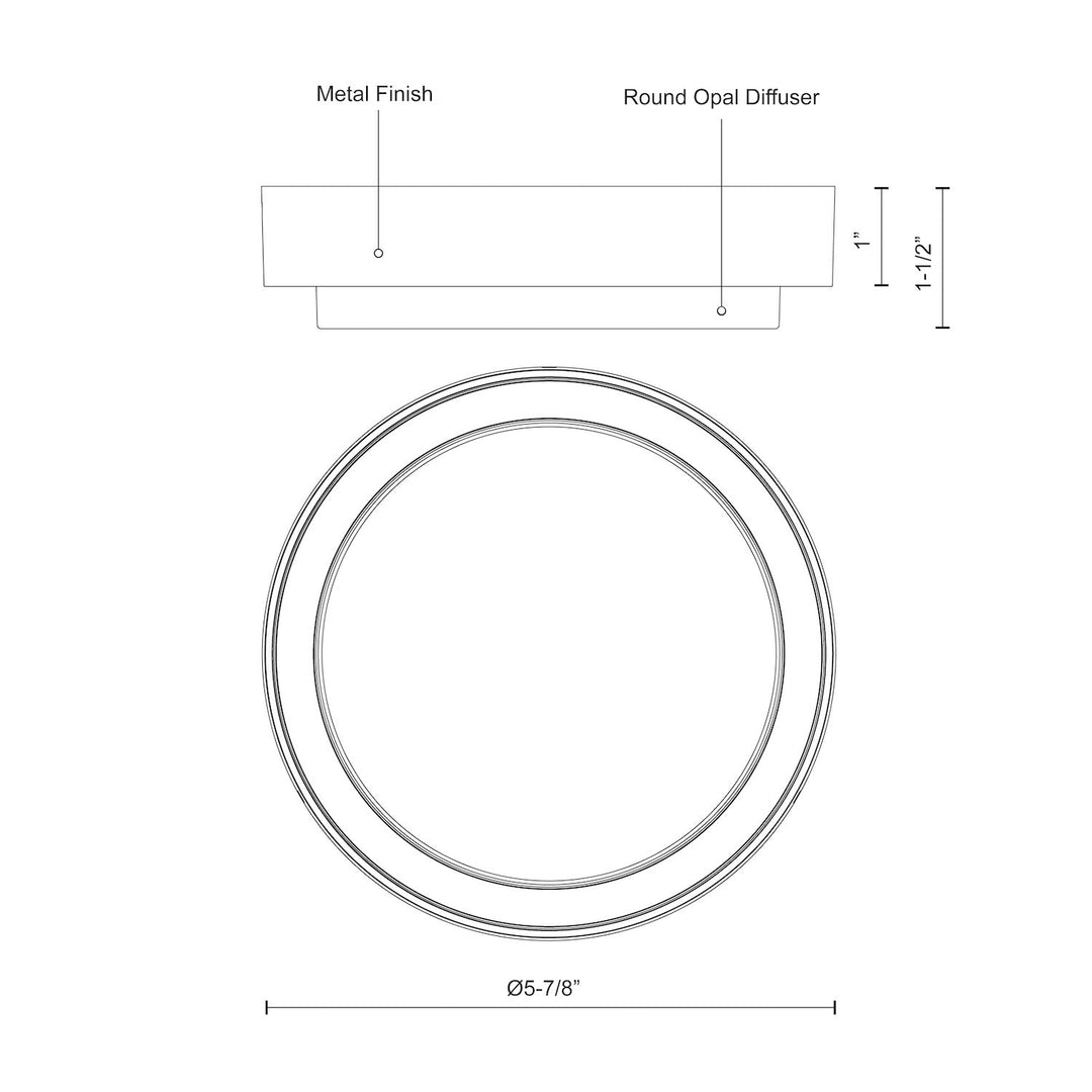 Bailey 5-in Exterior Ceiling