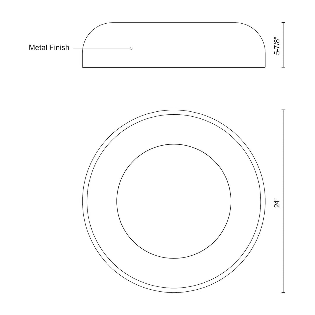 Beacon 24-in Flush Mount