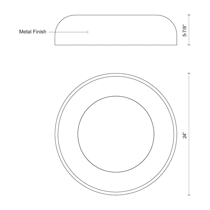 Beacon 24-in Flush Mount