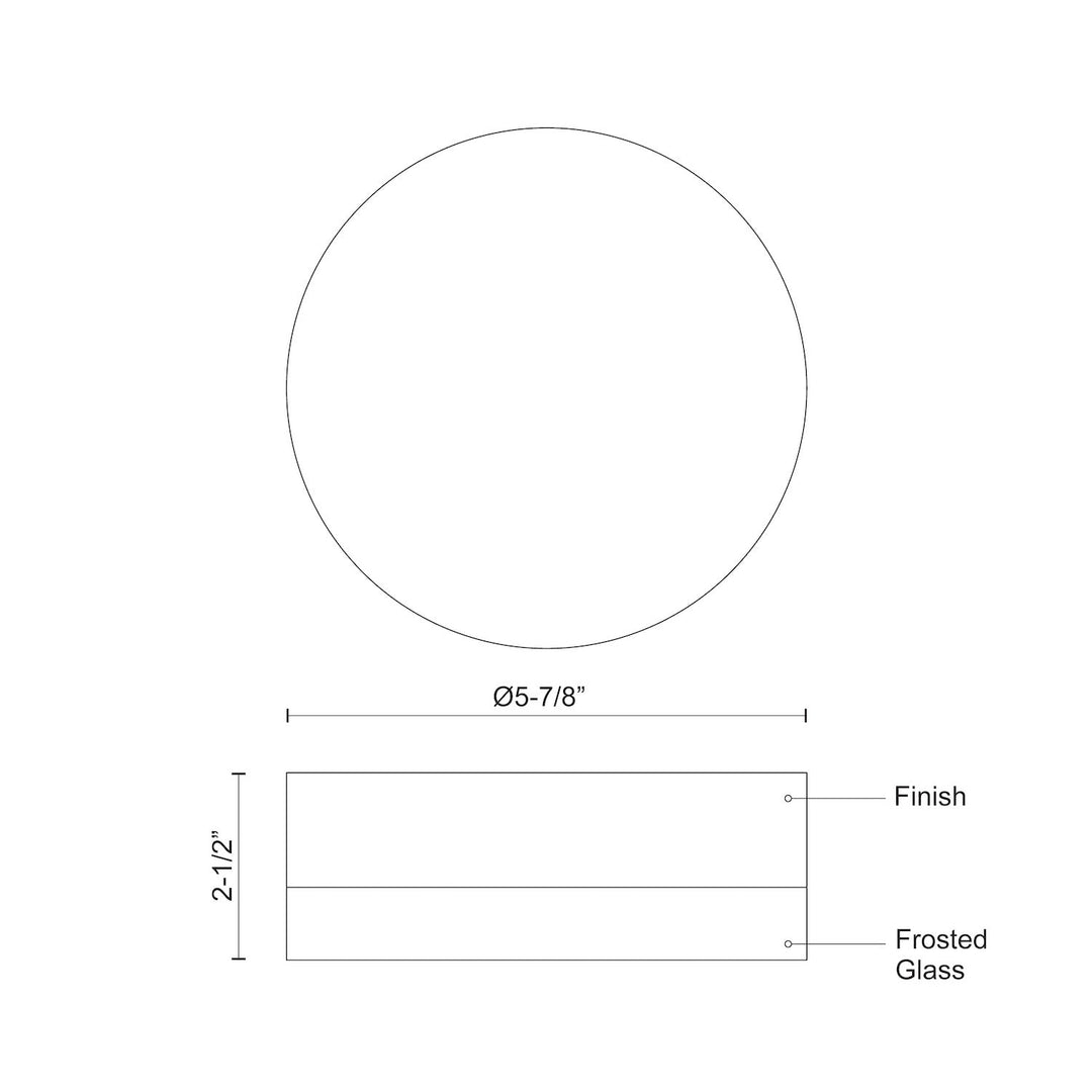 Bedford 6-in Flush Mount