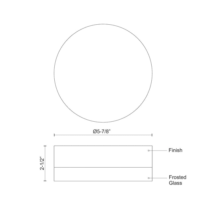 Bedford 6-in Flush Mount