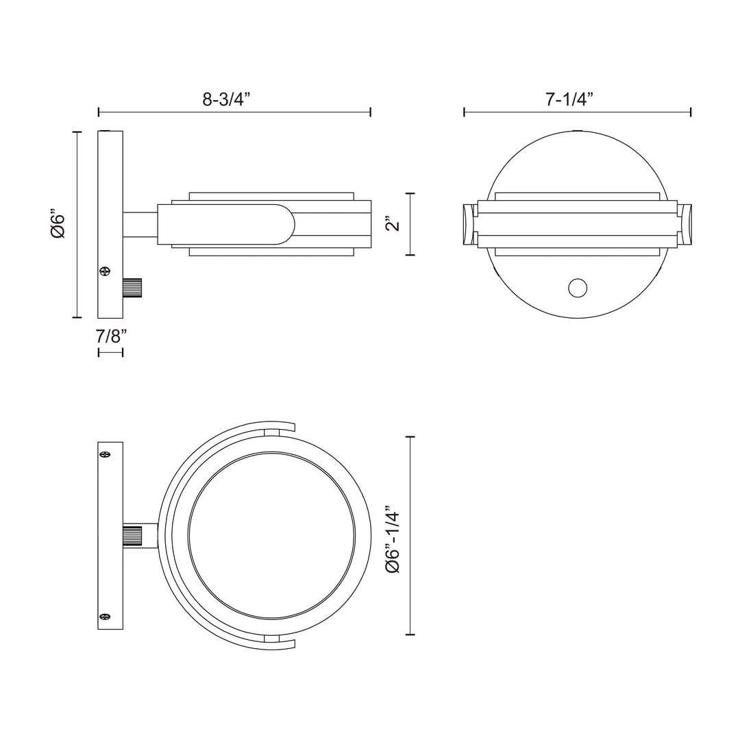 Blanco 6-in Wall/Vanity Light