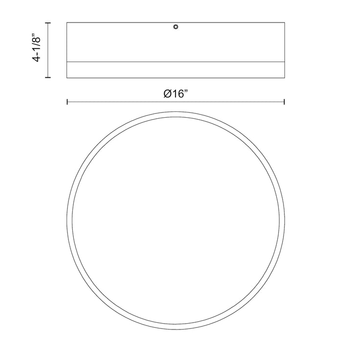 Brisbane 16-in Flush Mount