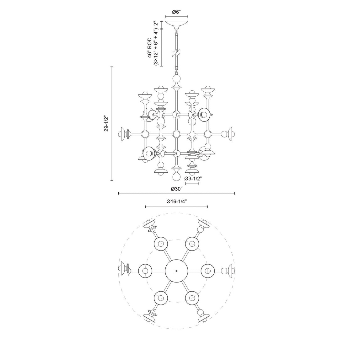 Cadence 29-in Chandelier