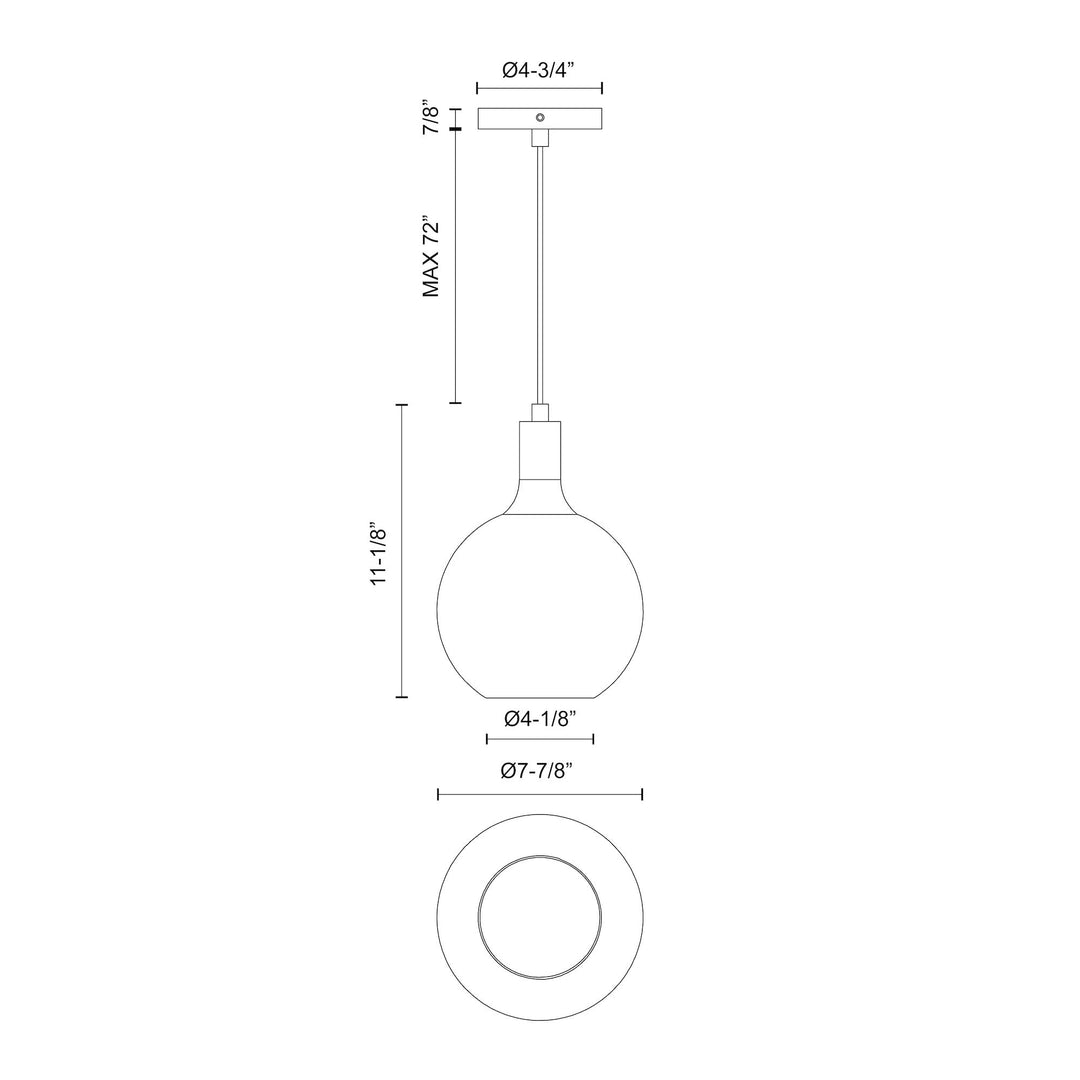 Castilla 8-in Pendant