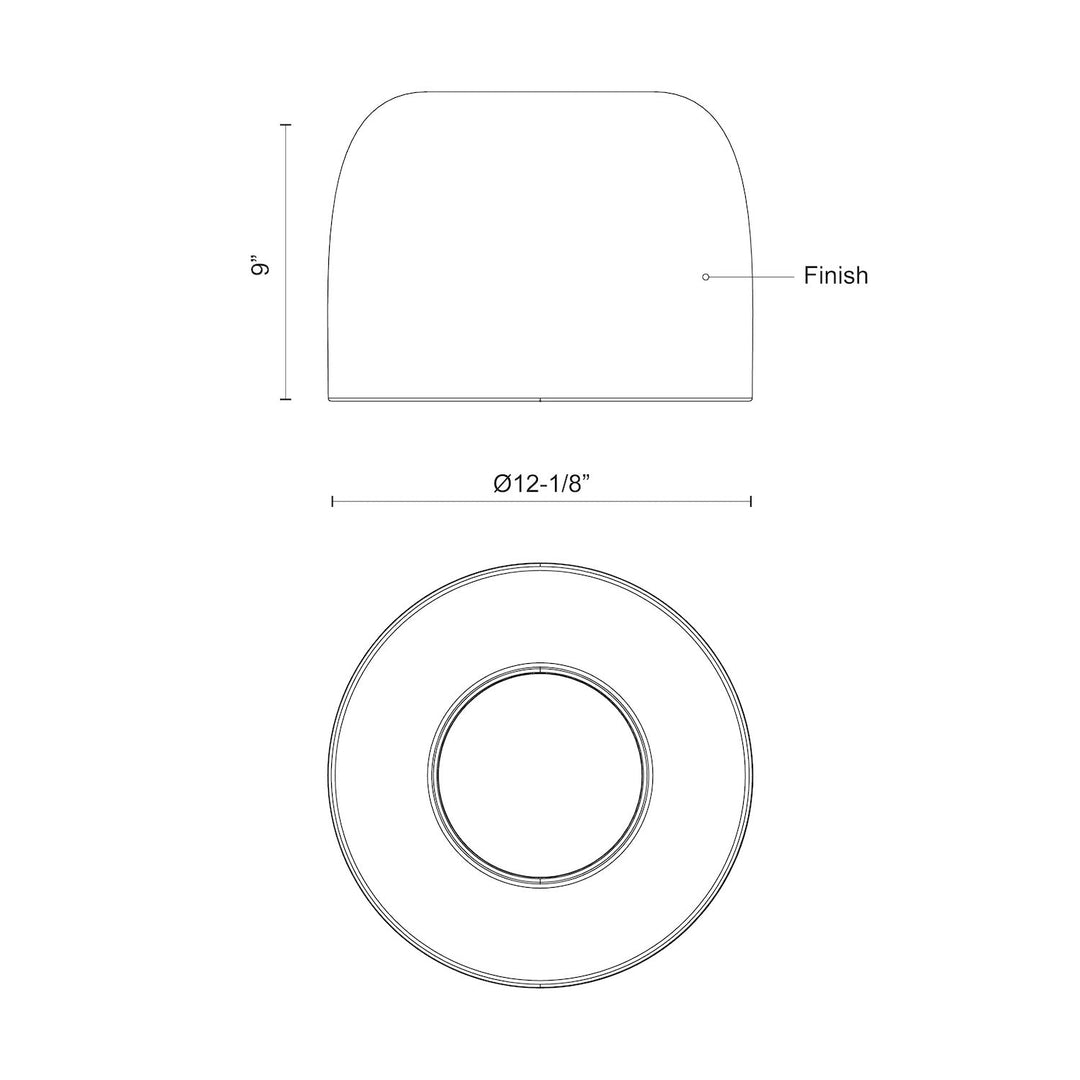 Cayne 12-in Flush Mount