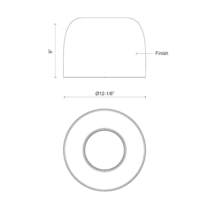 Cayne 12-in Flush Mount