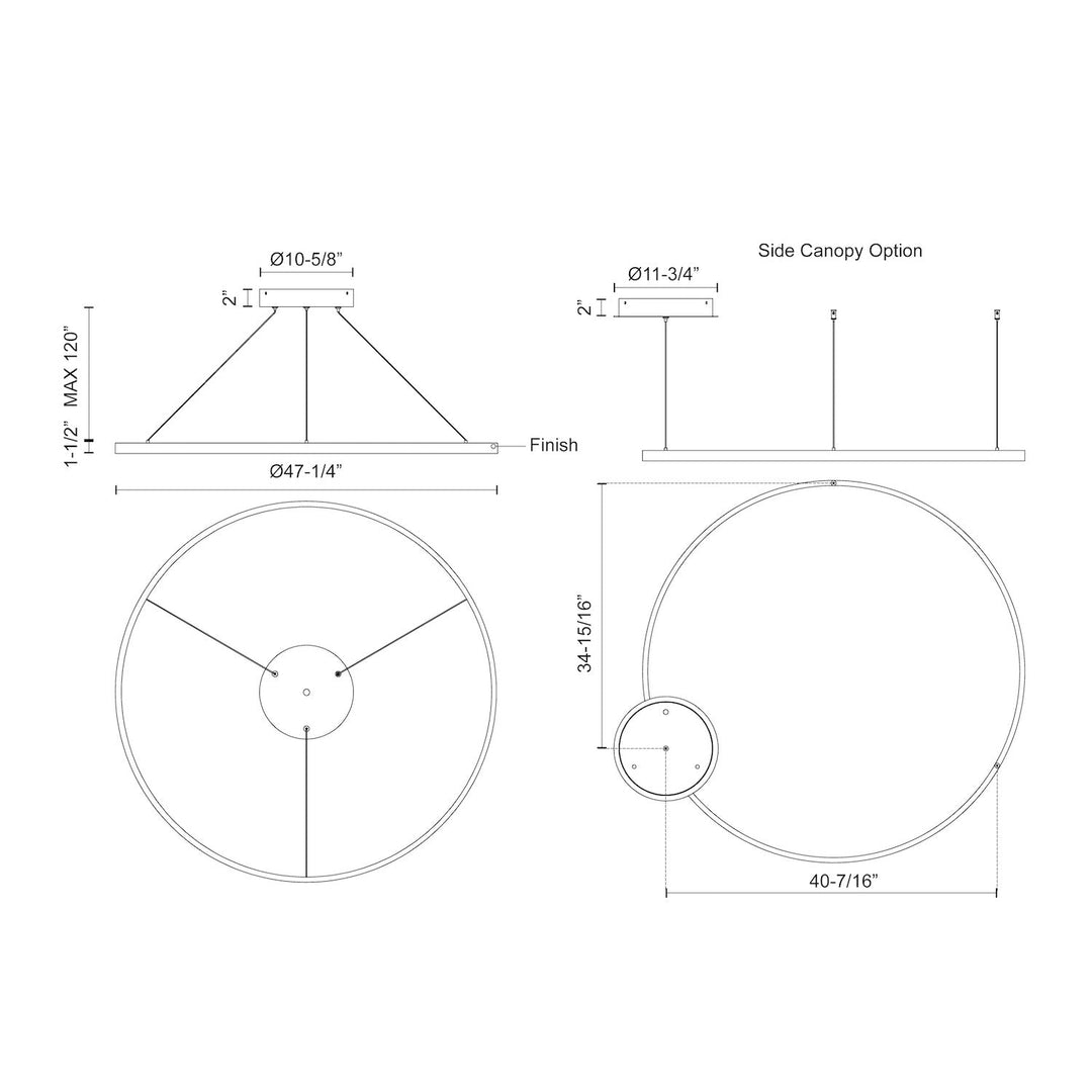 Cerchio 48-in Pendant