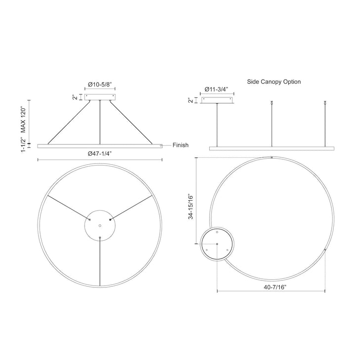 Cerchio 48-in Pendant