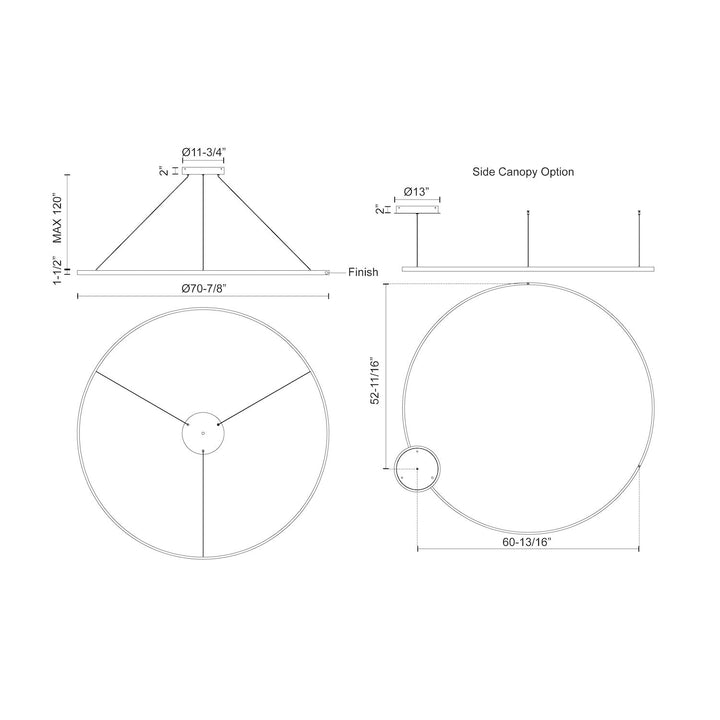 Cerchio 72-in Pendant