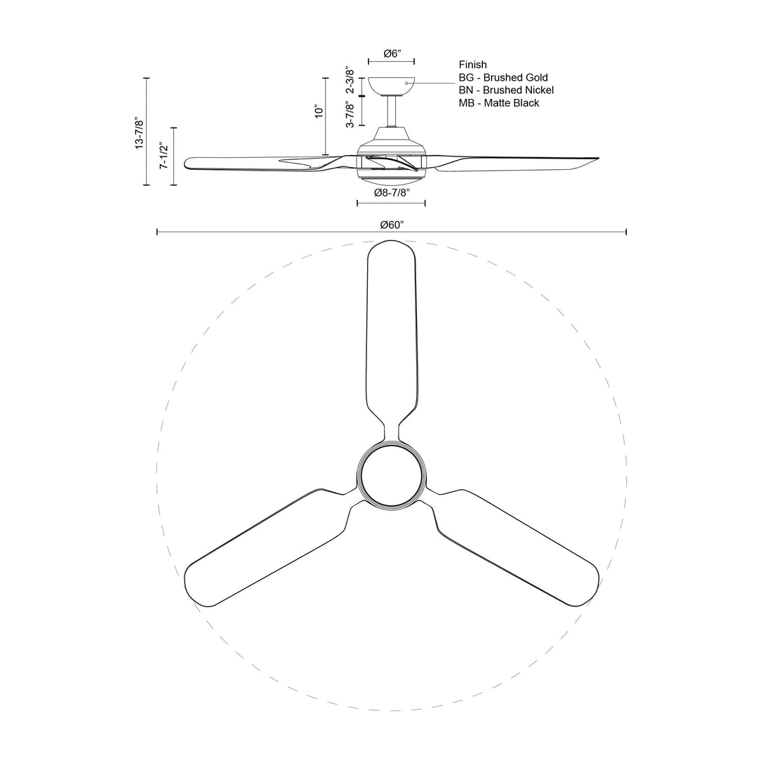 Fremont 60-in Ceiling Fan