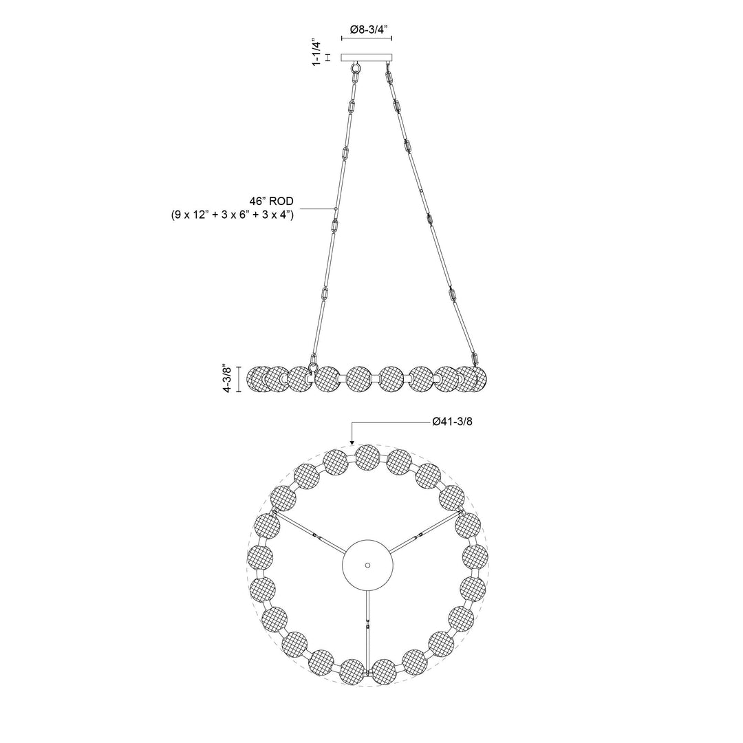 Marni 41-in Chandelier