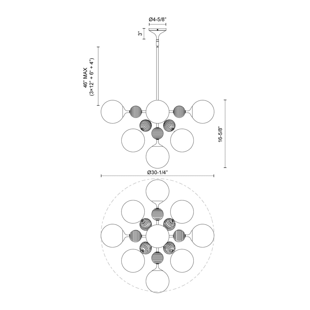 Celia 31-in Chandelier