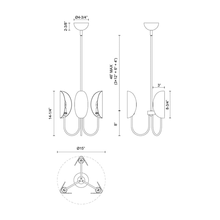 Seno 15-in Chandelier