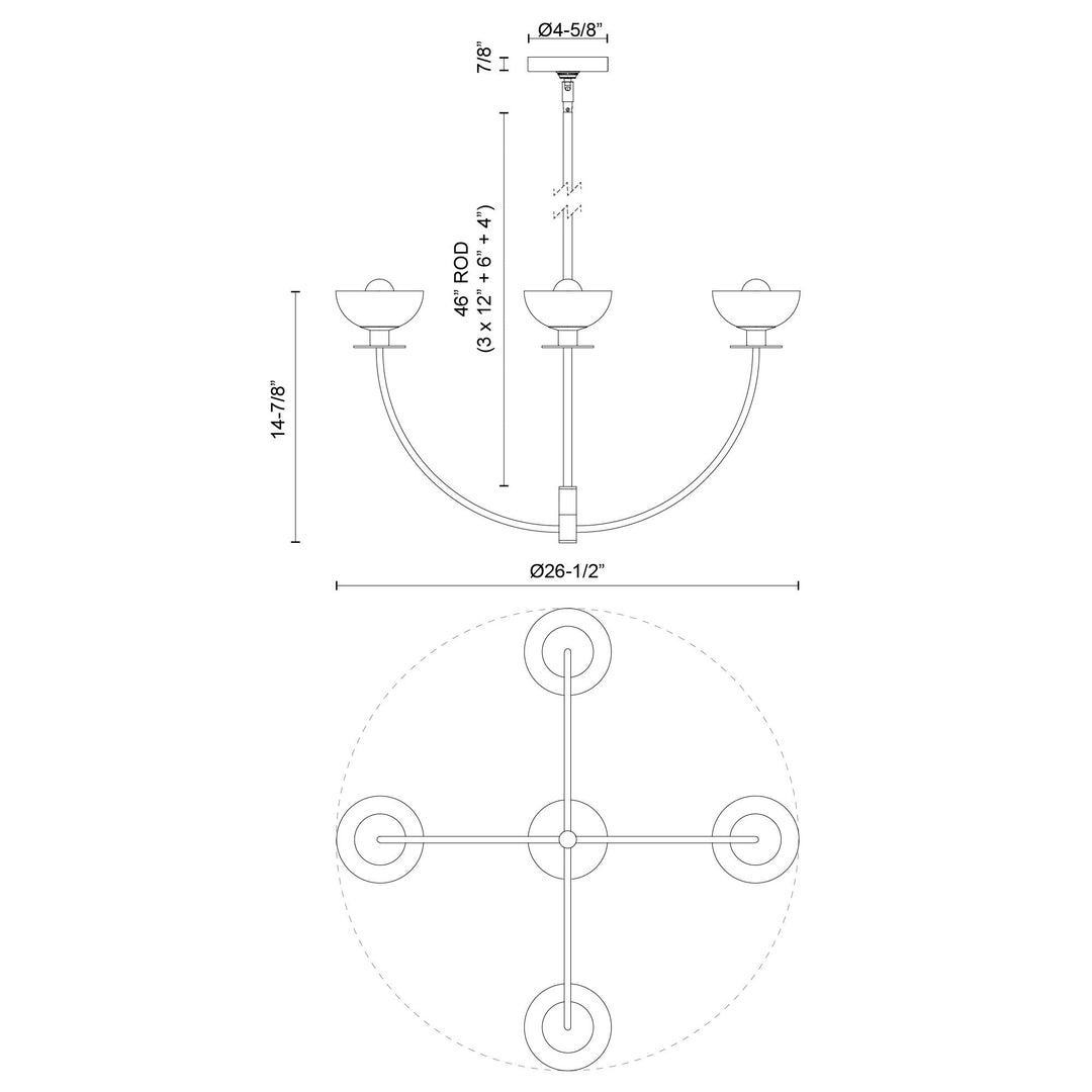 Sylvia 26-in Chandelier