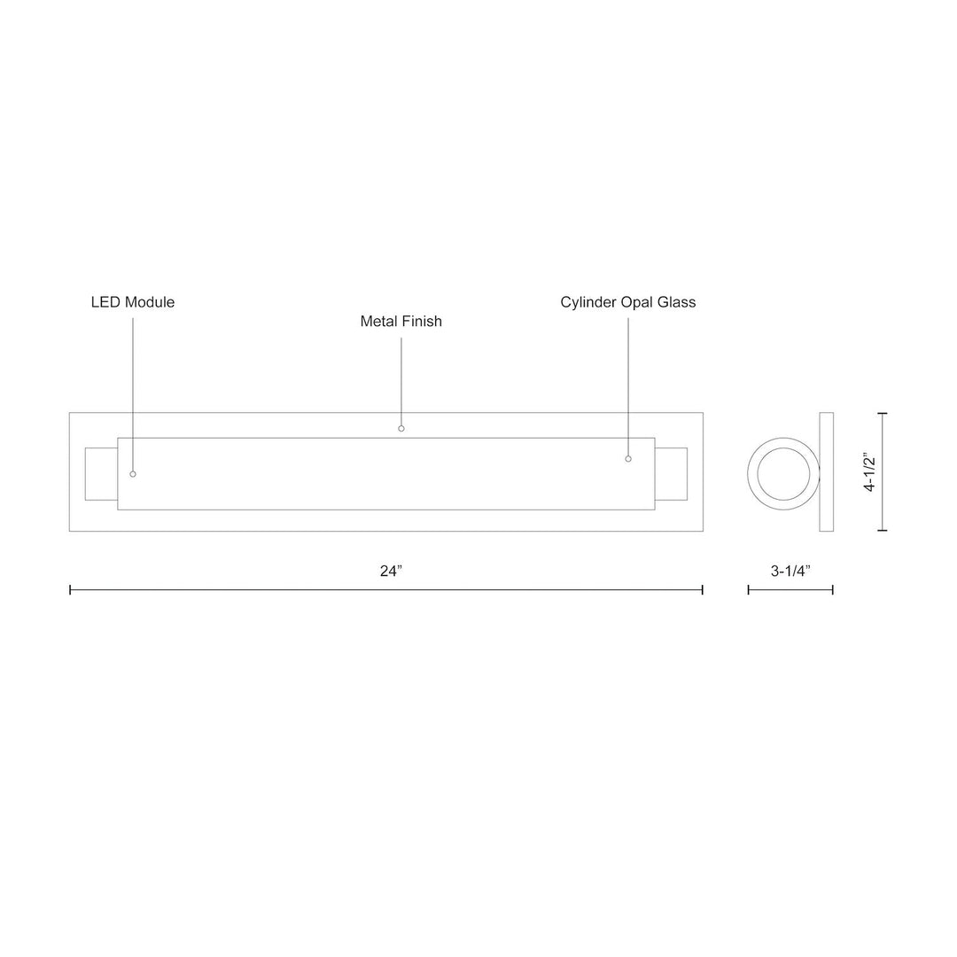 Charleston 24-in Vanity Light