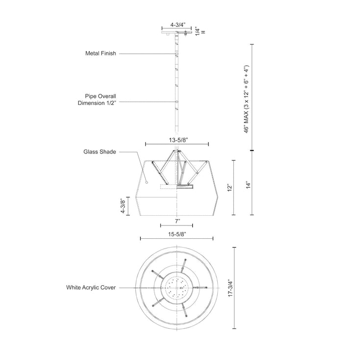 Deco 18-in Pendant