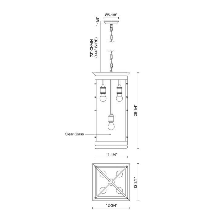 Douglas 26-in Pendant