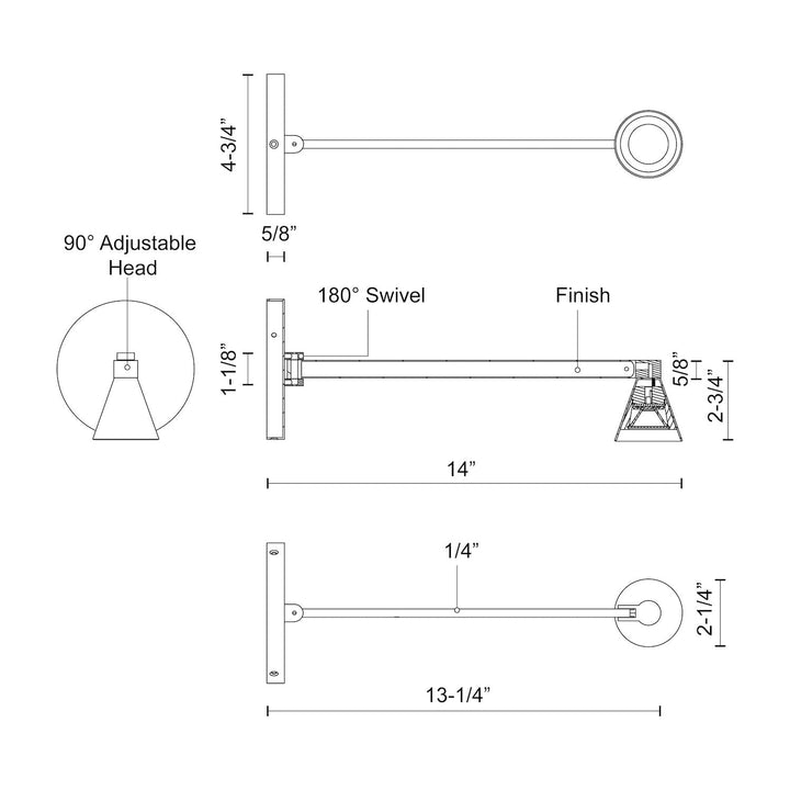 Dune 14-in Wall Sconce