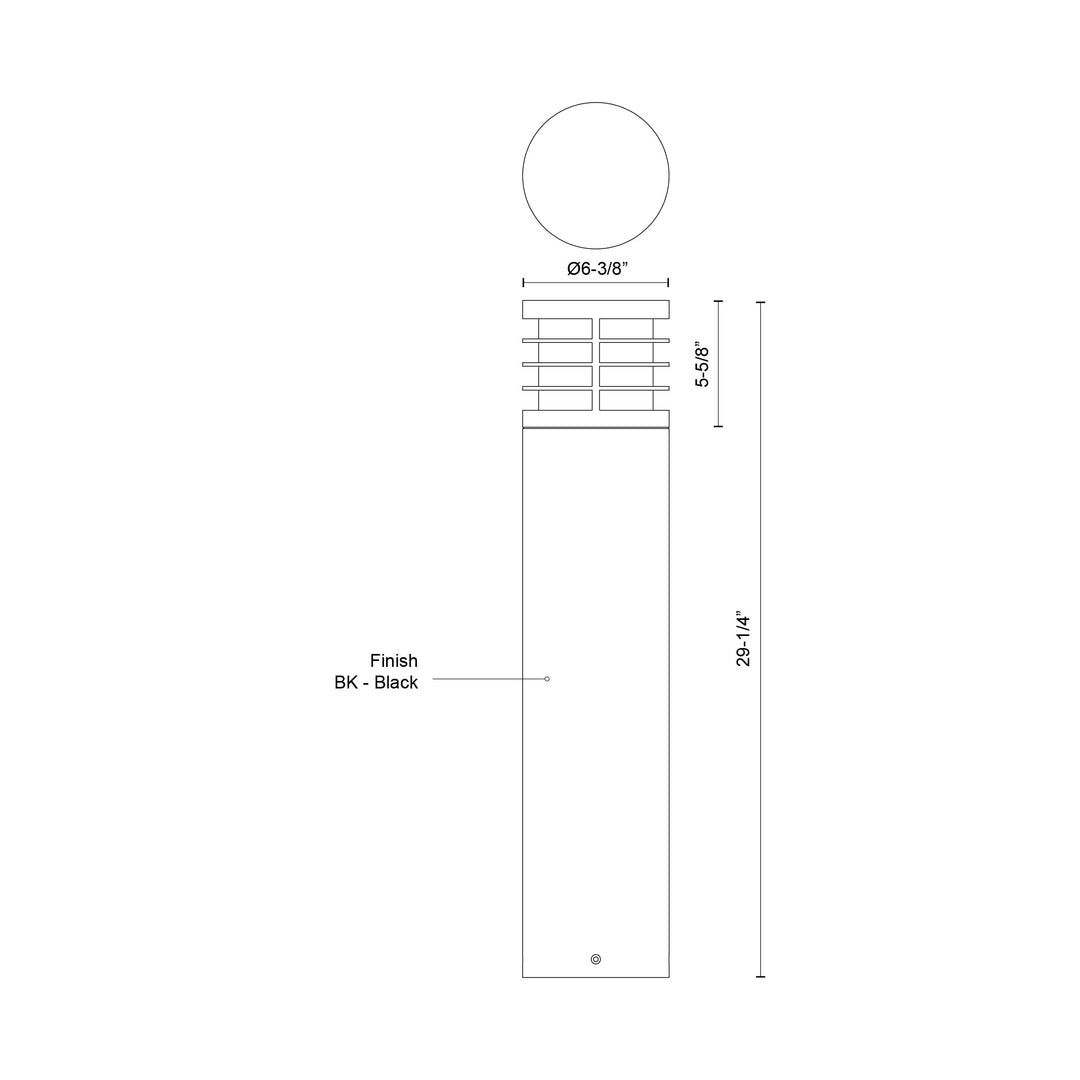 Blaine 29-in Exterior Bollard