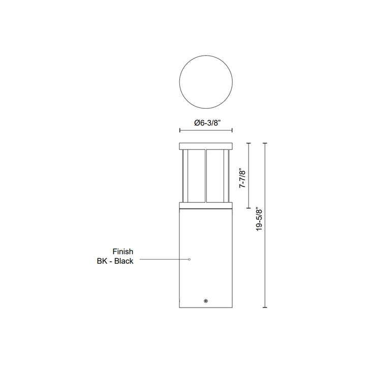 Alden 20-in Exterior Bollard