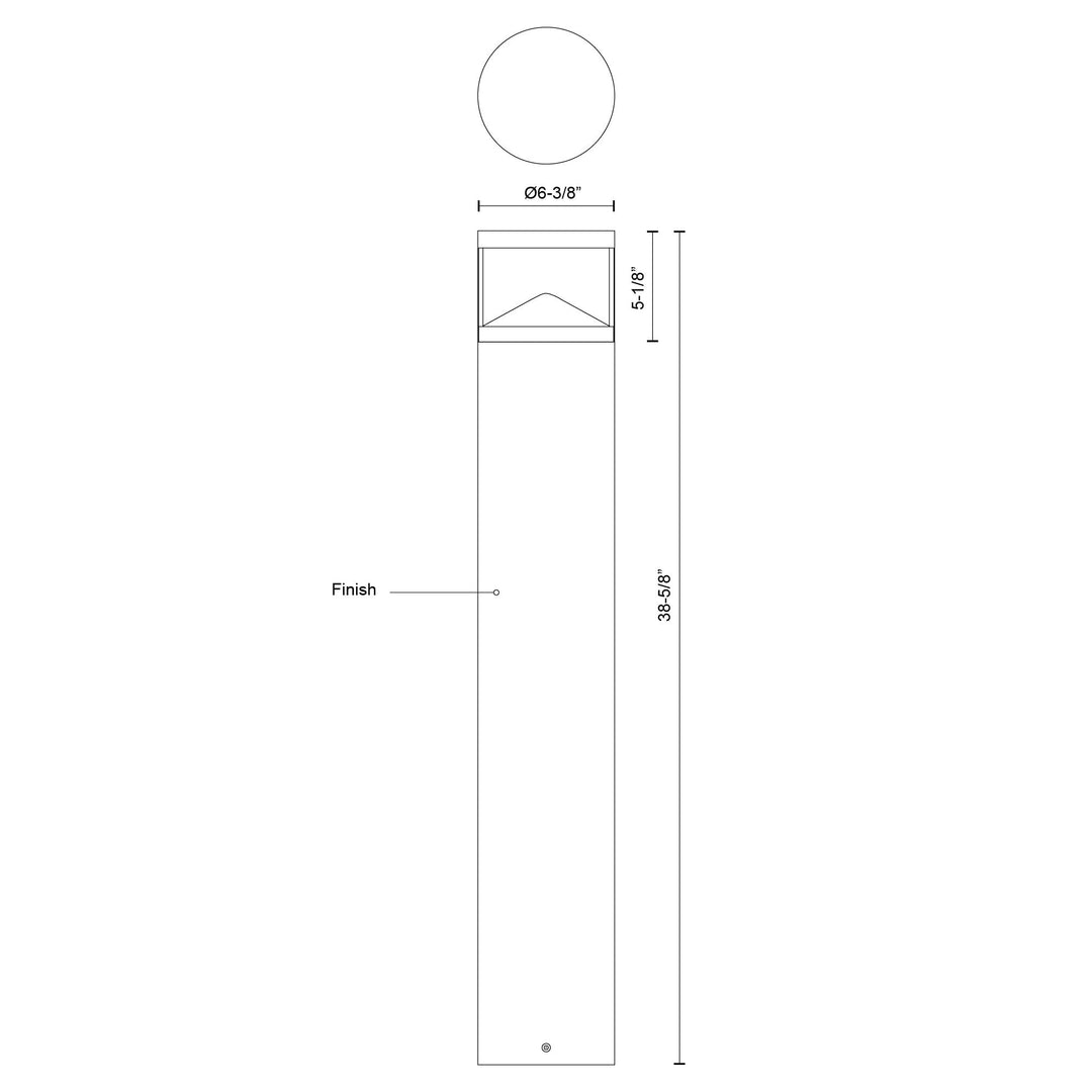 Dover 39-in Exterior Bollard