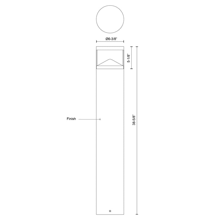 Dover 39-in Exterior Bollard