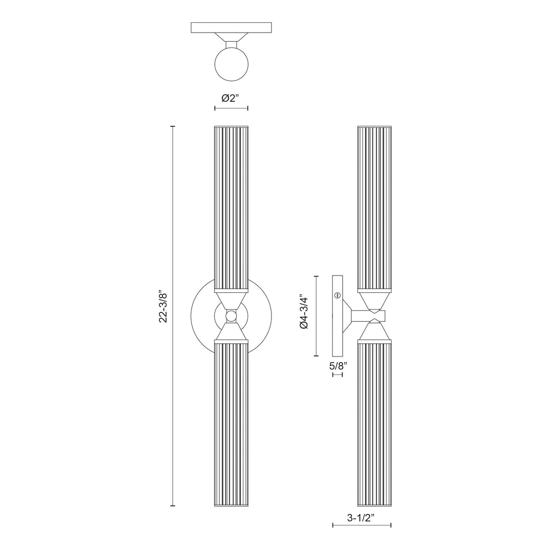 Edwin 22-in Wall/Vanity Light