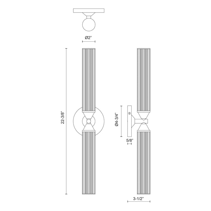 Edwin 22-in Wall/Vanity Light