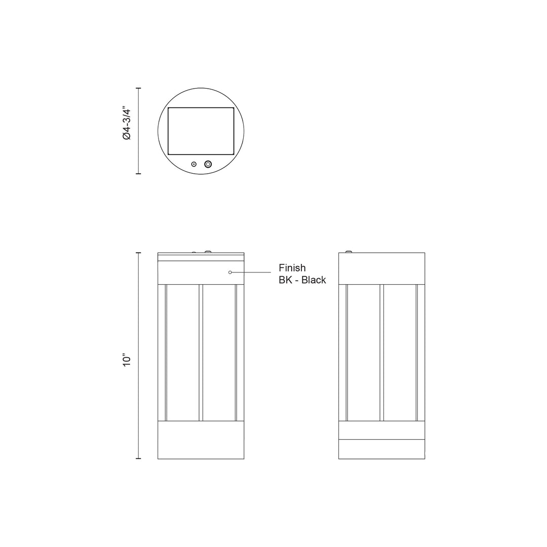 Suara 10-in Exterior Portable Lamp