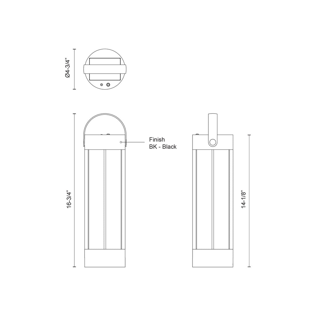 Suara 14-in Exterior Portable Lamp