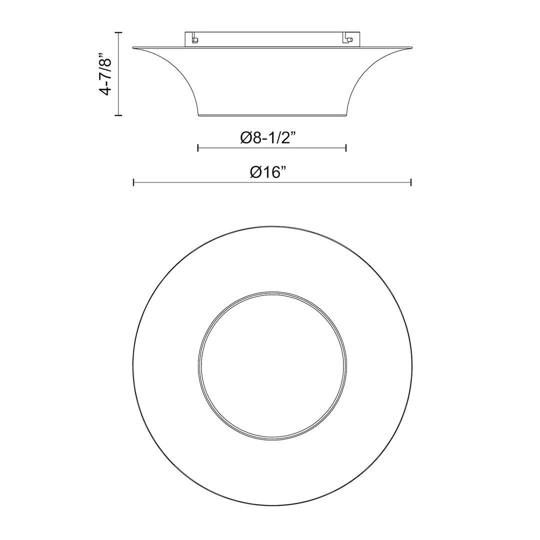 Emiko 16-in Flush Mount