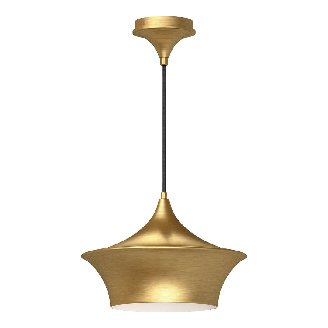 Emiko 12-in Brushed Gold 1 Light Pendant